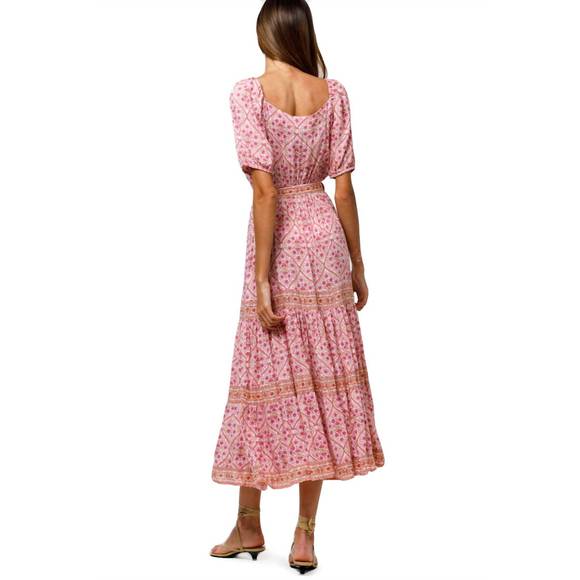 NEW BEACHGOLD isla maxi dresss in pink multi - Picture 2 of 3